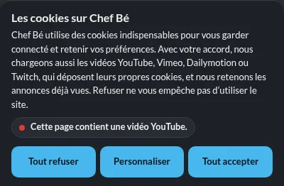 Le bandeau sur téléphone